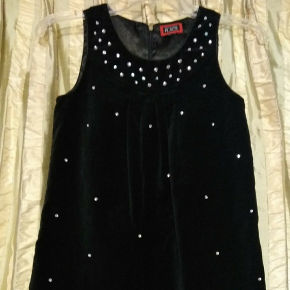 The Children's Place Black Velvet Dress - Picture 3 of 5